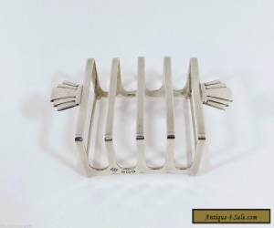 Antique Art Deco Solid Silver Toast Rack (Barker Brothers 1937) for Sale