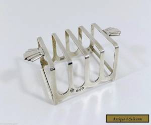 Item Antique Art Deco Solid Silver Toast Rack (Barker Brothers 1937) for Sale