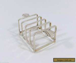 Item Antique Art Deco Solid Silver Toast Rack (Barker Brothers 1937) for Sale