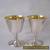Nice Pair of Solid Sterling Silver Goblets 1974/ H 11 cm/ Gilt Iteriors for Sale