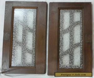 Item pair  antique FRENCH wood door  with glass  for Sale