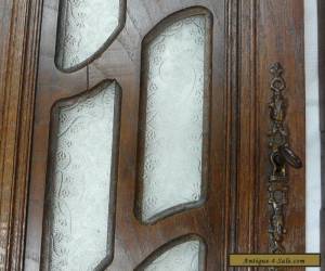 Item pair  antique FRENCH wood door  with glass  for Sale