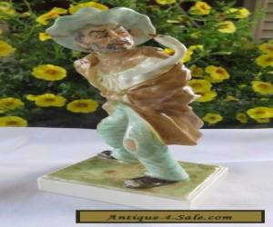 Item Irish Dresden MZ  Porcelain Figurine Signed (The Goose Thief) Very Detailed!! for Sale