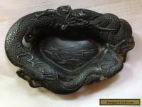 Small Antique Chinese Dragon Bowl Old Estate Find