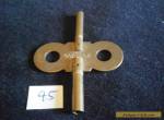 Antique/Vintage Clock Key- Double ended  Brass (lot 45) for Sale