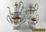 ANTIQUE EARLY VICTORIAN SOLID STERLING SILVER 4 PIECE TEA SET LDN 1842 for Sale