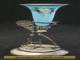 Lovely 1880 Victorian Aesthetic Meriden Silver Blue Opaline Glass Epergne Vase for Sale