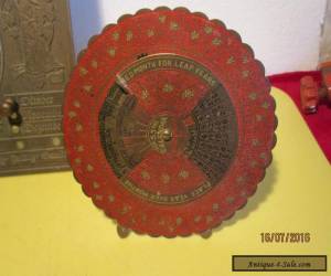 Item OUT OF THE SHED-VINTAGE BRASS CALENDARS-ROUND-SQUARE. for Sale