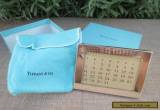 Genuine Vintage Tiffany Perpetual Calender, Blue Box, Sterling Silver, Marked. for Sale