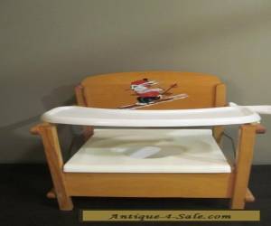 Vintage mid century wood childs potty chair mouse design for Sale