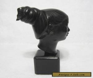 Item Vintage Studio Bronze Bust of a Laotian Girl by Nguyen Thanh Le C.1950's,60's #1 for Sale