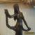 RARE Antique Art Nouveau French Bronzed Cast Iron Female Statue's 1900 - 1910   for Sale