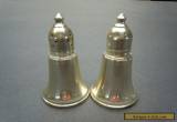 Vintage  Sterling Silver Weighted Pair of Salt Pepper Shaker for Sale