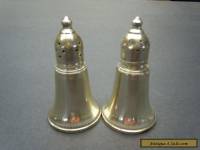 Vintage  Sterling Silver Weighted Pair of Salt Pepper Shaker