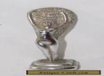 Vintage Nude Art Deco Cigarette Lighter Top Chrome Peacock for Sale