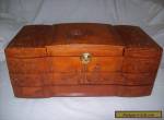 Vintage 1950s Large Asian Carved Wooden Jewelry Box for Sale