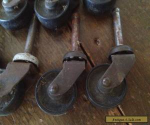 Item  Vintage Lot of 8 Furniture Casters Wheels for Sale