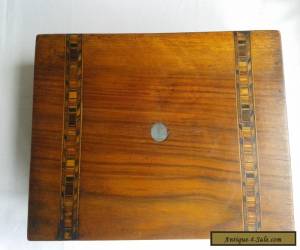 Item Late 1800's Antique Inlaid Wooden Box. for Sale