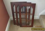 PRICE REDUCED!!! old antique vintage glass cherry wood cabinet door for Sale