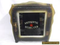 ANTIQUE BARBER DENTAL MEDICAL WOOD CABINET ANTISEPTIC STERILIZER 30'S