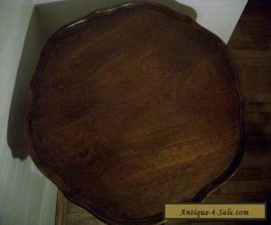 Item Antique Mahogany Lamp Table w/ Brass Claw Feet for Sale