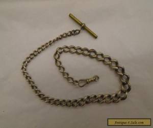 Antique / Vintage Solid Silver Albert Watch Chain - 44g for Sale