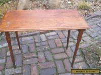 Antique/Vintage Wood Folding Sewing Table with Yard Measure