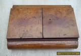 ANTIQUE ART DECO WOODEN BOX - LOVELY PATINA - HINGED DOUBLE OPENING for Sale