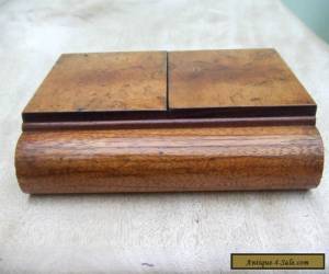 Item ANTIQUE ART DECO WOODEN BOX - LOVELY PATINA - HINGED DOUBLE OPENING for Sale