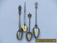 4 Vintage Antique Silver Spoons 48g