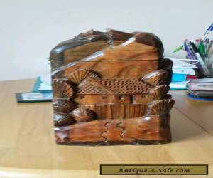 Item Carved wooden box for Sale