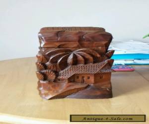 Item Carved wooden box for Sale