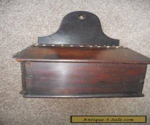 Item ANTIQUE WOODEN SALT BOX for Sale