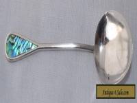 Vintage Sterling Silver & Paua Shell Teaspoon