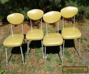 4 VINTAGE 1960s SHELBY WILLIAMS STYLE MID-CENTURY MODERN ALUMINUM GAZELLE CHAIRS for Sale