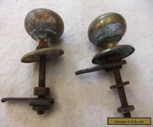 Item Beautiful Pair of Original Solid Brass Antique 19th Century Knobs Handles.. for Sale