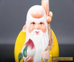 Item Chinese Enamel Handwork carving Weng Shou Ceramics Statue  E735 for Sale