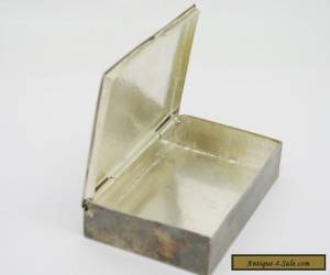 Item Beautiful Hand Hammered STERLING Silver & Enamel Trinket Box for Sale