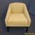 Vintage Danish Mid Century Modern Contemporary Style Light Yellow CLUB CHAIR  for Sale