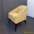 Vintage Danish Mid Century Modern Contemporary Style Light Yellow CLUB CHAIR  for Sale