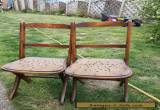 Pair of antique children's wooden chairs  for Sale