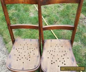 Item Pair of antique children's wooden chairs  for Sale