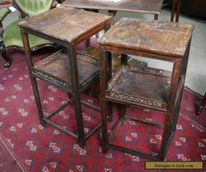 Item Pair of Antique Chinese Side Tables for Sale