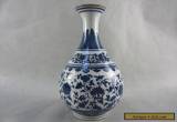  Chinese Antique Blue and white Porcelain Paintings Modeling chic vase Qianlong for Sale