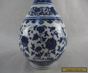 Item  Chinese Antique Blue and white Porcelain Paintings Modeling chic vase Qianlong for Sale