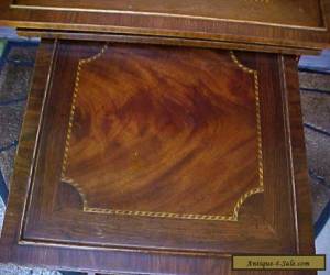 Item VINTAGE ESTATE SHERIDAN STYLE MAHOGANY INLAID NESTING TABLE SET for Sale