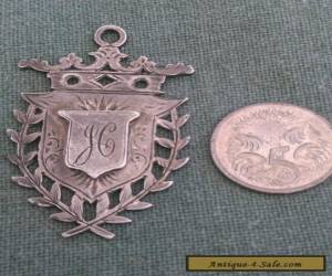 Silver Fob / Medal 1904 Hand Crafted Birmingham  for Sale