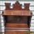 Antique Victorian Eastlake Carved Wooden Slant Top Cabinet Barley Twist Spindles for Sale