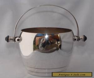 Item Vintage Art Deco Silver Plate Ice Bucket with Drainer - Armada  for Sale