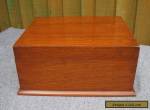 ANTIQUE/VINTAGE POLISHED MAHOGANY STATIONARY/WORK/SEWING BOX WITH LIFT OUT TRAY for Sale